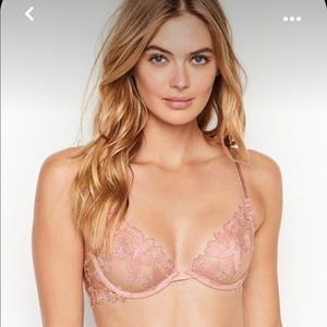 Victoria’s Secret Unlined Floral Embroidered Bra